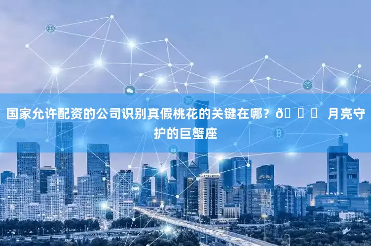 国家允许配资的公司识别真假桃花的关键在哪？🌟 月亮守护的巨蟹座